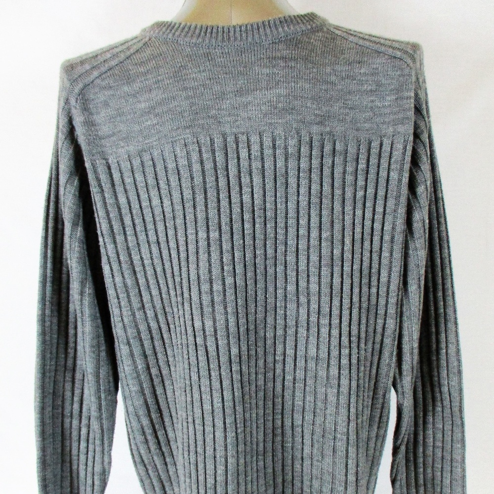 A. ADAMS & SPIRE mens Large RIBBED sweater (A7)E1